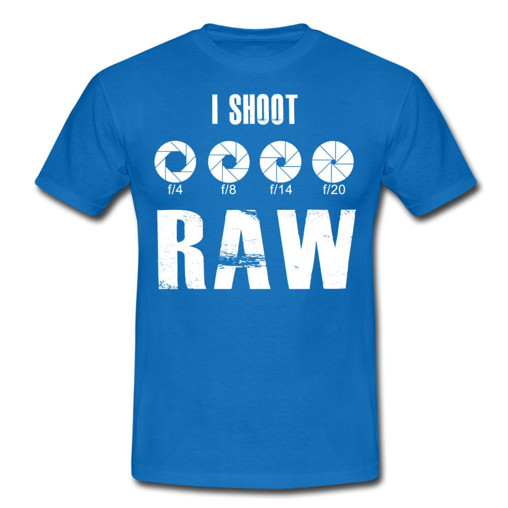 Fotografen Shirt - I Shoot RAW - Royalblau