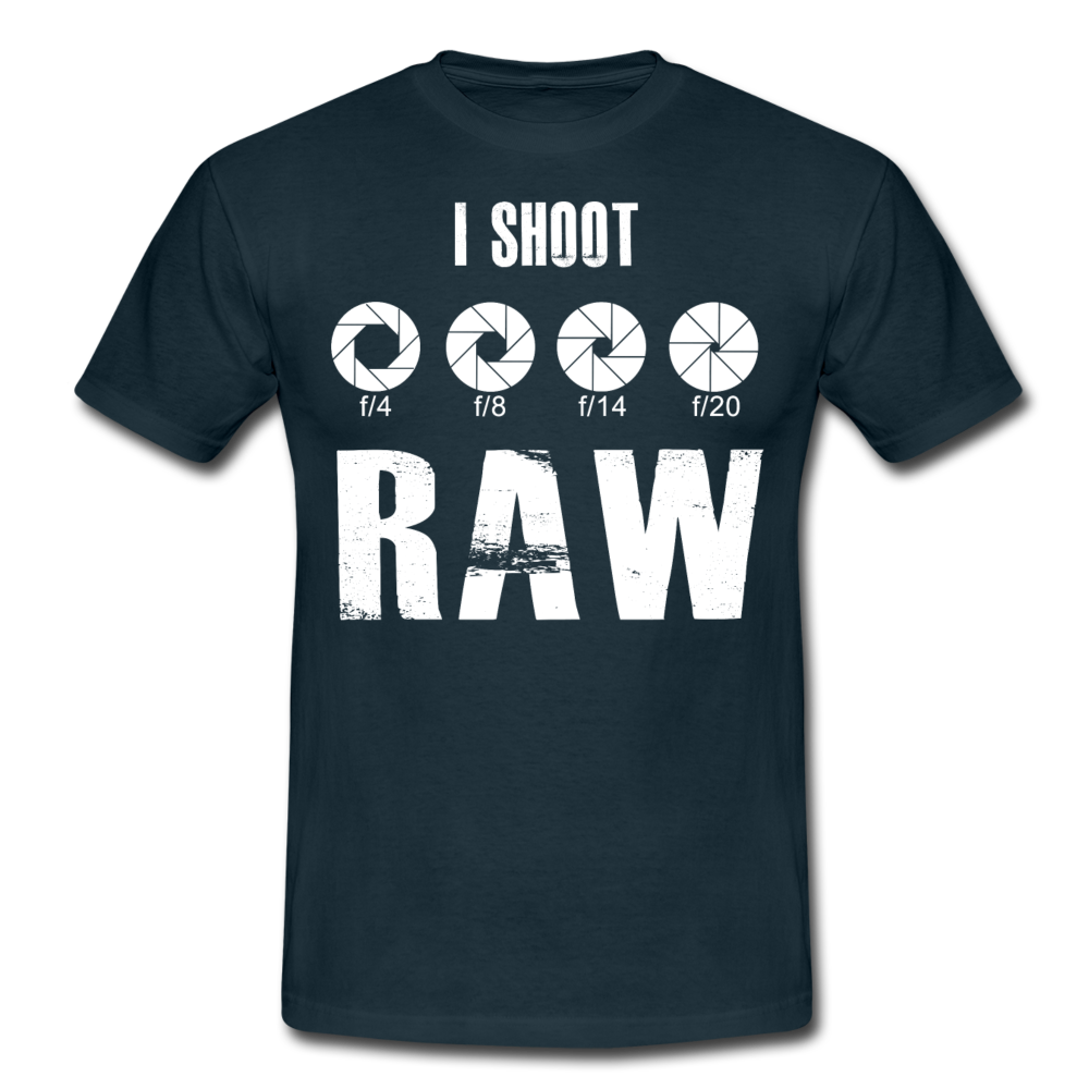 Fotografen Shirt - I Shoot RAW - Navy