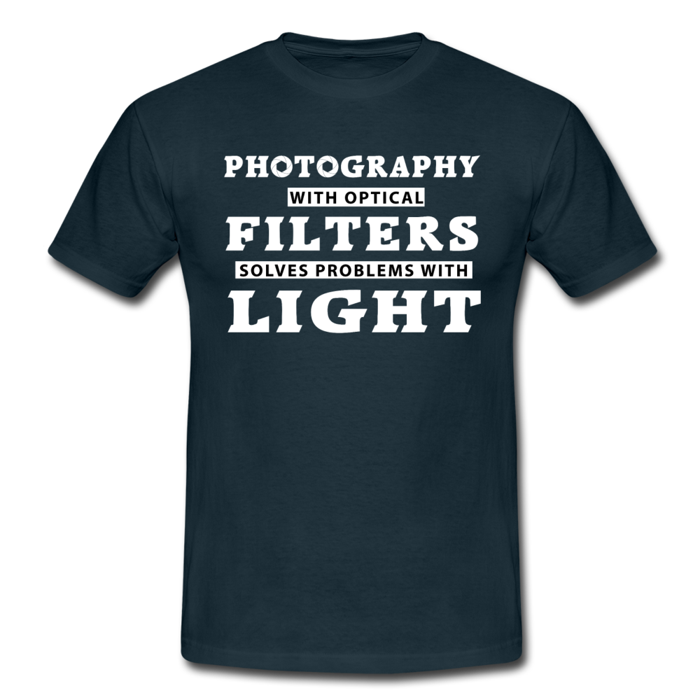 Fotografen Shirt - Fotografieren mit Filter - Navy