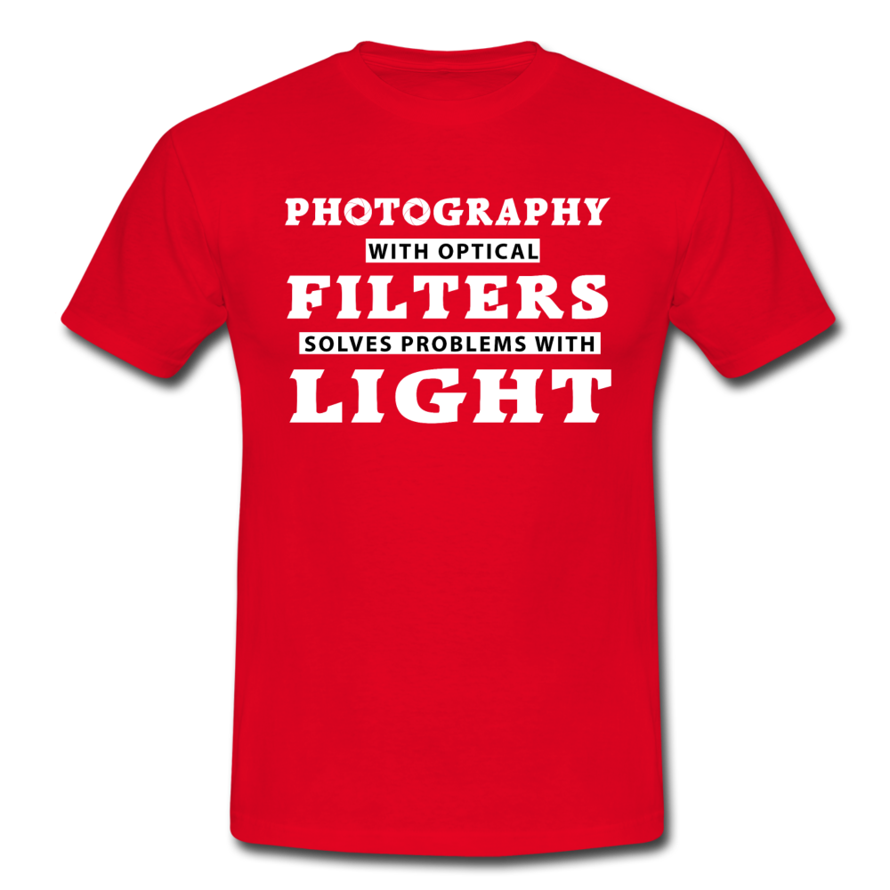 Fotografen Shirt - Fotografieren mit Filter - Rot