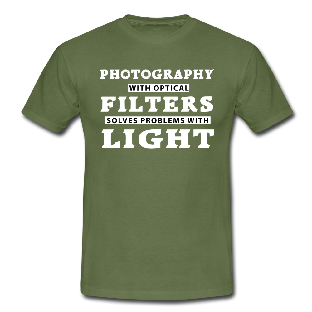 Fotografen Shirt - Fotografieren mit Filter - Militärgrün